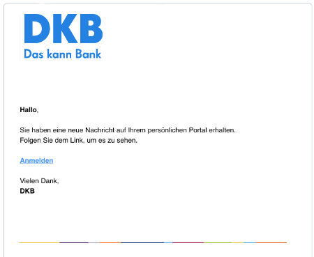 Phishing-Mail DKB